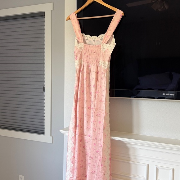 Spell Fleur Slip Dress in pink with lace detail. Worn once perfect condition - Picture 10 of 10